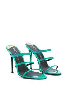 Giuseppe Zanotti Alimha leren sandalen - Groen