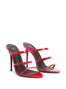 Giuseppe Zanotti Alimha leren sandalen - Rood