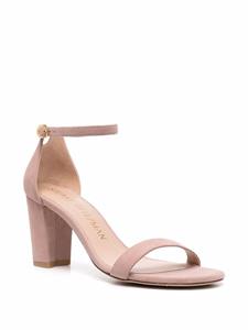 Stuart Weitzman Nearlynude sandalen met blokhak - Beige