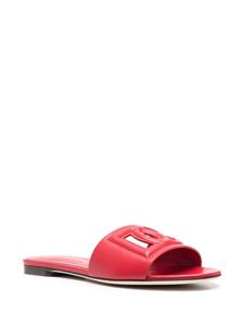 Dolce & Gabbana Leren sandalen - Rood