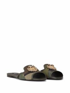 Dolce & Gabbana Taormina Devotion sandalen met hart - Groen