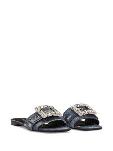 Dolce & Gabbana Gerafelde sandalen - Blauw