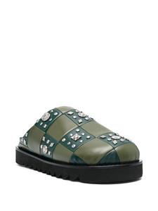 Toga Virilis Leren slippers - Groen