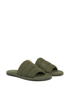 Giuseppe Zanotti Suède slippers - Groen