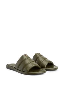 giuseppezanotti Giuseppe Zanotti Leren slippers - Groen