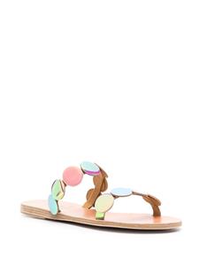 Ancient Greek Sandals St Tropez leren sandalen - Zilver