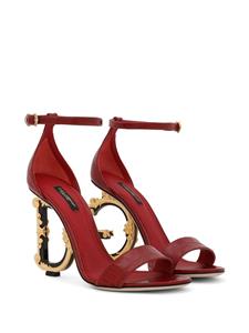 Dolce & Gabbana DG sandalen met barokhak - Rood