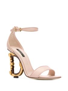 Dolce & Gabbana Sandalen met D hak - Roze