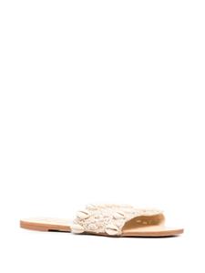 Manebi Sandalen met open neus - Beige