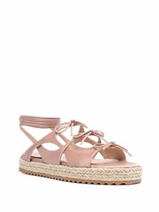 Scarosso Paula espadrille sandalen met bandjes - Roze