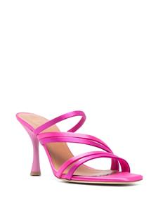 Malone Souliers Sandalen met bewerkte hak - Roze