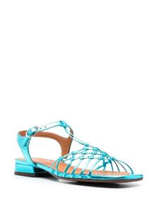 Chie Mihara Sandalen met geweven bandje - Blauw