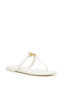 Tory Burch Roxane Jelly slippers met logoplakkaat - Wit