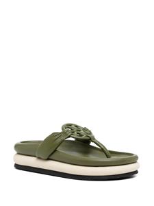 Tory Burch Miller sandalen met logoplakkaat - Groen