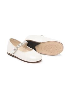 BabyWalker Ballerina's verfraaid met kristallen - Wit