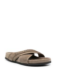 TOM FORD Slippers met logoband - Groen