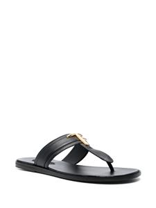 TOM FORD Teenslippers met logoplakkaat - Zwart