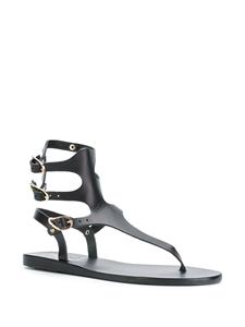 ancientgreeksandals Ancient Greek Sandals Themis platte sandalen - Zwart