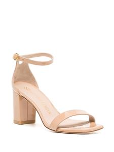 Stuart Weitzman Nudistcurve sandalen met blokhak - Beige