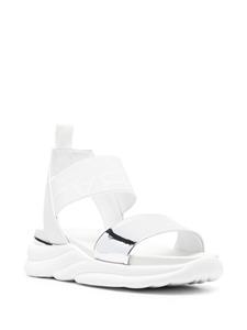 Baldinini Metallic sandalen - Wit
