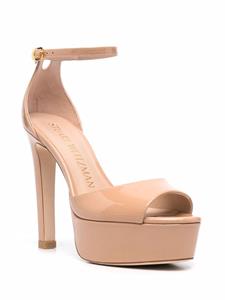 Stuart Weitzman Disco sandalen met plateauzool - Bruin