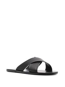 Ancient Greek Sandals Kritonavir slippers met gekruiste bandjes - BLACK