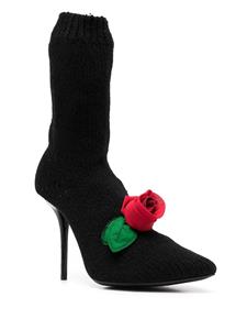 Dolce & Gabbana Gebreide laarzen - Zwart