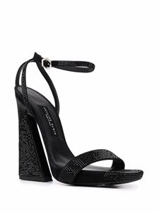 Philipp Plein Sandalen verfraaid met stras - Zwart
