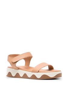Ancient Greek Sandals Salamina sandalen met golfdetail - Beige