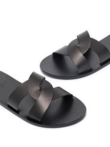 Ancient Greek Sandals kruislingse leren sandalen - Zwart