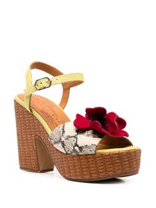 Chie Mihara Dini Jepp sandalen met plateauzool - Geel