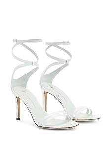 Giuseppe Zanotti Catia leren sandalen - Wit