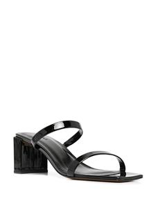 BY FAR Tanya lakleren sandalen - Zwart