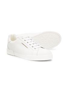 Dolce & Gabbana Kids Sneakers met logoplakkaat - Wit