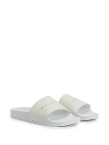 Giuseppe Zanotti Slippers met logoprint - Wit