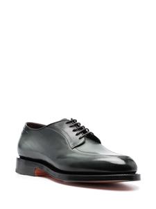 Santoni Derby schoenen met ronde neus - Groen