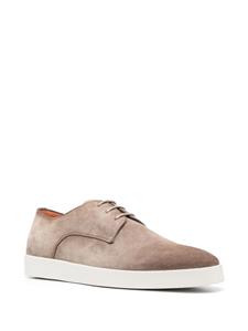 Santoni Suède derby veterschoenen - Bruin