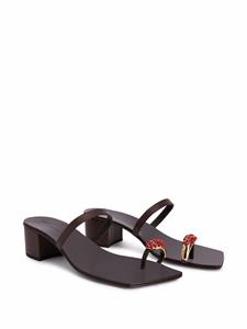 Giuseppe Zanotti Alchemisia sandalen met ring - Bruin