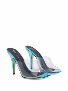 Giuseppe Zanotti Earthshine sandalen met plexi detail - Blauw