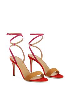 Giuseppe Zanotti Erwan suède sandalen - Rood