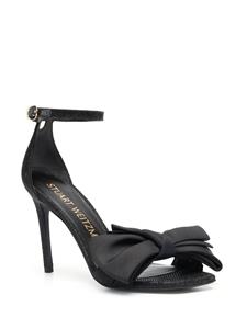 Stuart Weitzman Nudist Curve Loveknot sandalen - Zwart