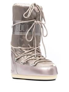 Moon Boot Kids Icon Junior snowboots met veters - Beige