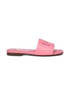 Dolce & Gabbana Kids Slippers met open neus - Roze