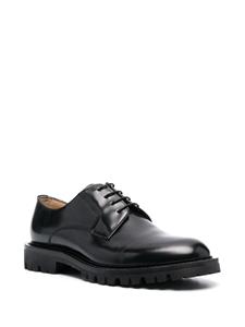 Scarosso Derby schoenen met chunky zool - Zwart