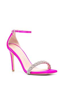 Stuart Weitzman Sandalen met gevlochten bandje - Roze