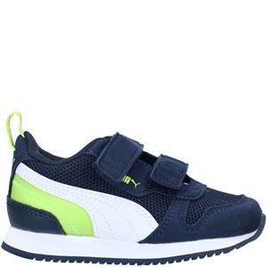 Puma R78 V Klittenband Sneaker Jongens Wit/Blauw