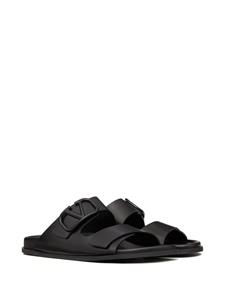 Valentino VLogo slippers - Zwart