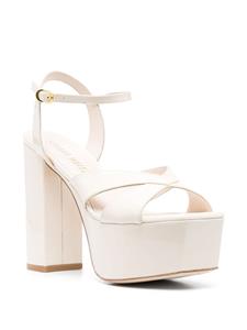 Stuart Weitzman Miami sandalen met plateauzool - Beige