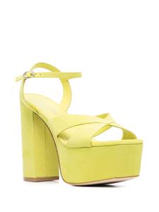 Stuart Weitzman Miami sandalen met plateauzool - Groen