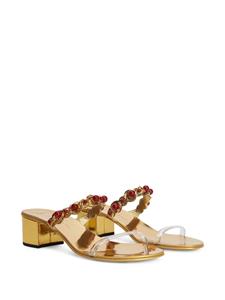 Giuseppe Zanotti Sandalen met kralen - Goud